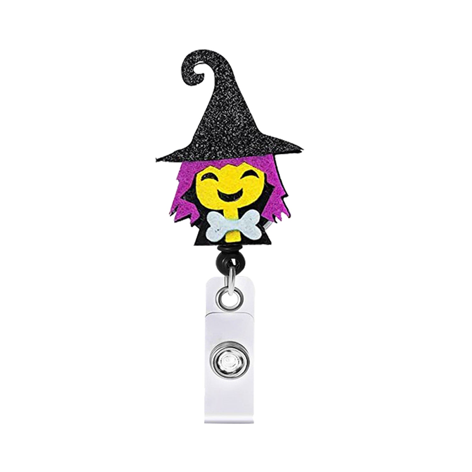 Wholesale Halloween Retractable Swivel Easy Pull Felt Telescoping Keychain